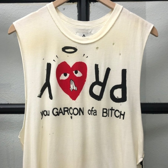 RARE! NWT! UNIF Pray Commes Des Garcon Muscle Tee Tank - Picture 2 of 6